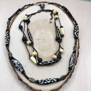 Curated bundle vintage tribal nomad necklaces bundle boho festival statement